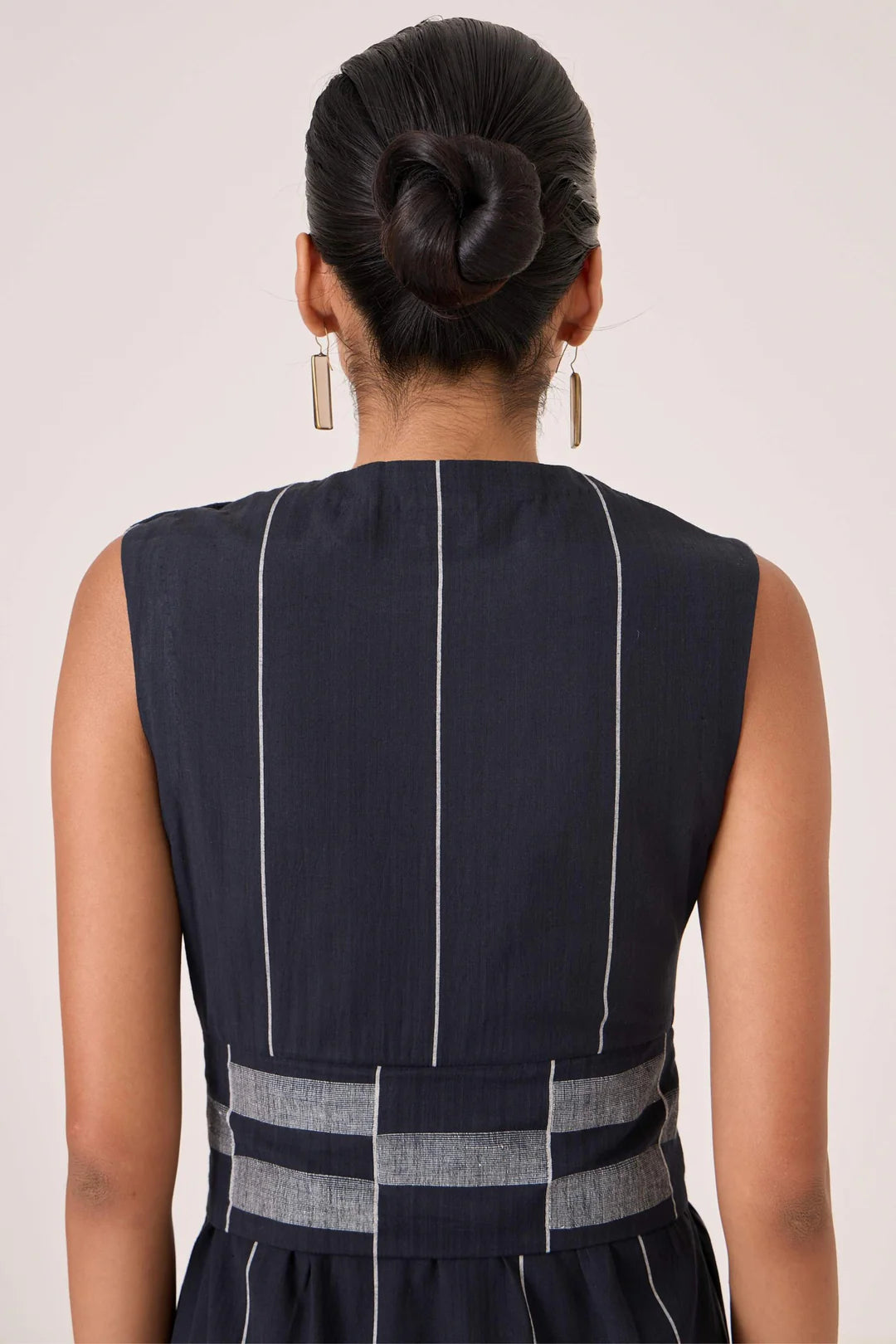 Viva Handwoven Striped Midi Dress