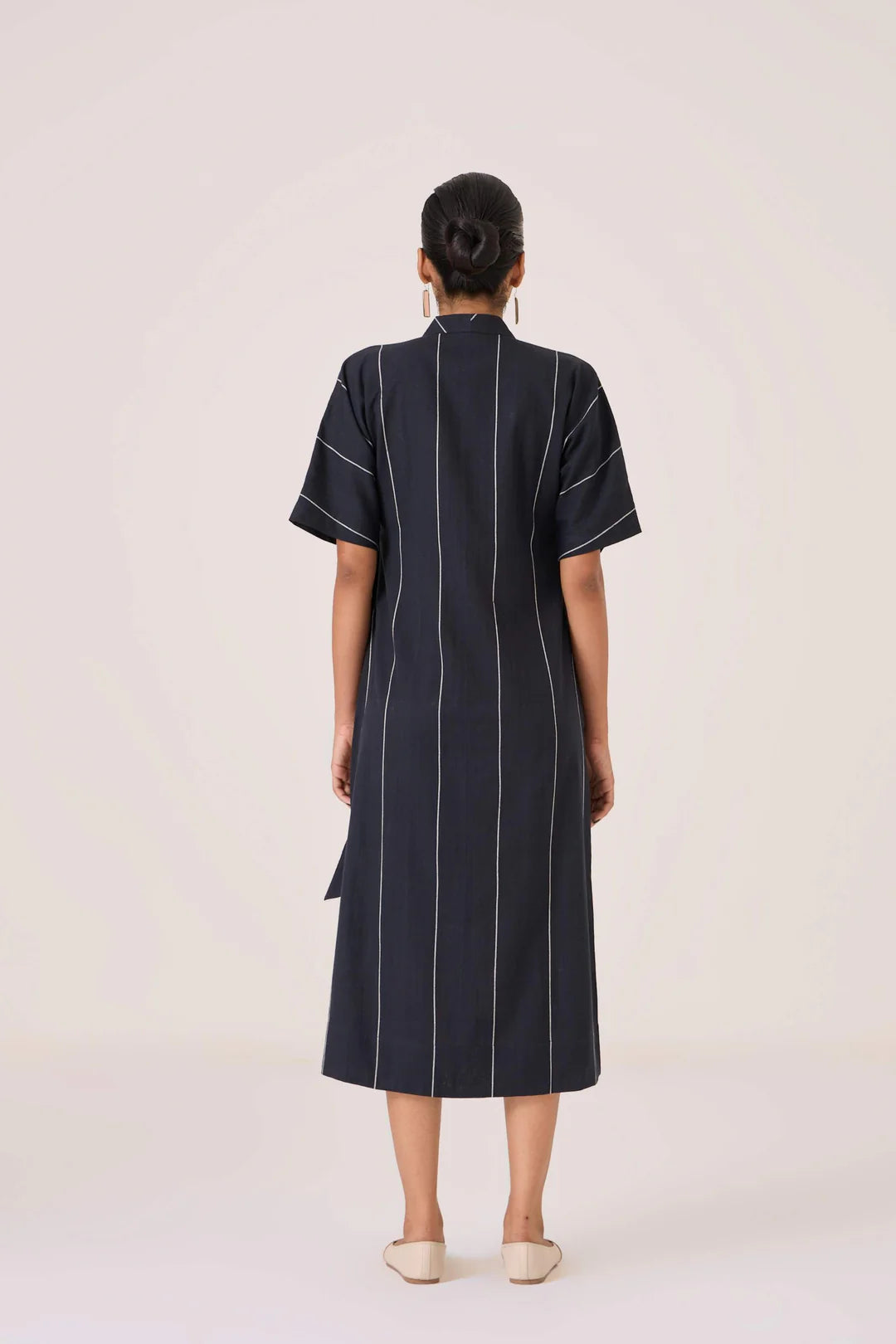 Dilipa Black Button Down Dress