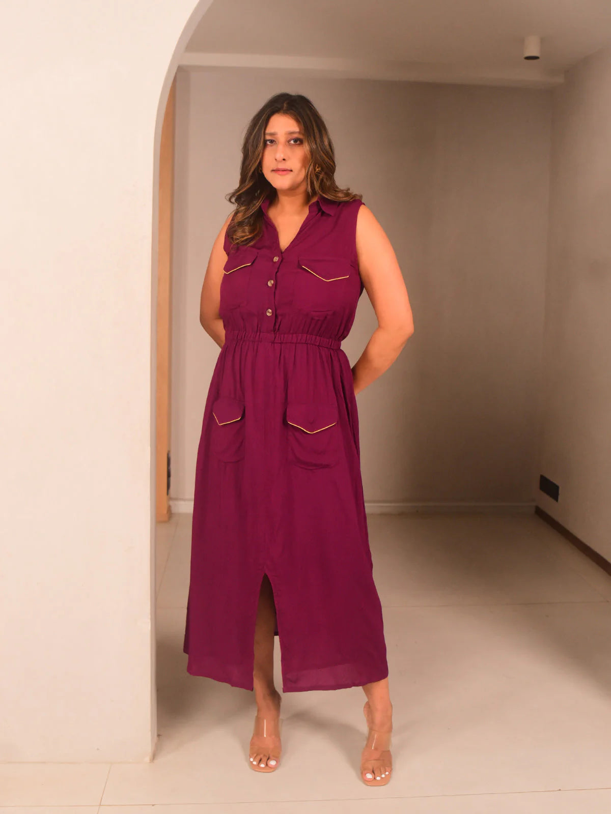 Isa Button Down Dress