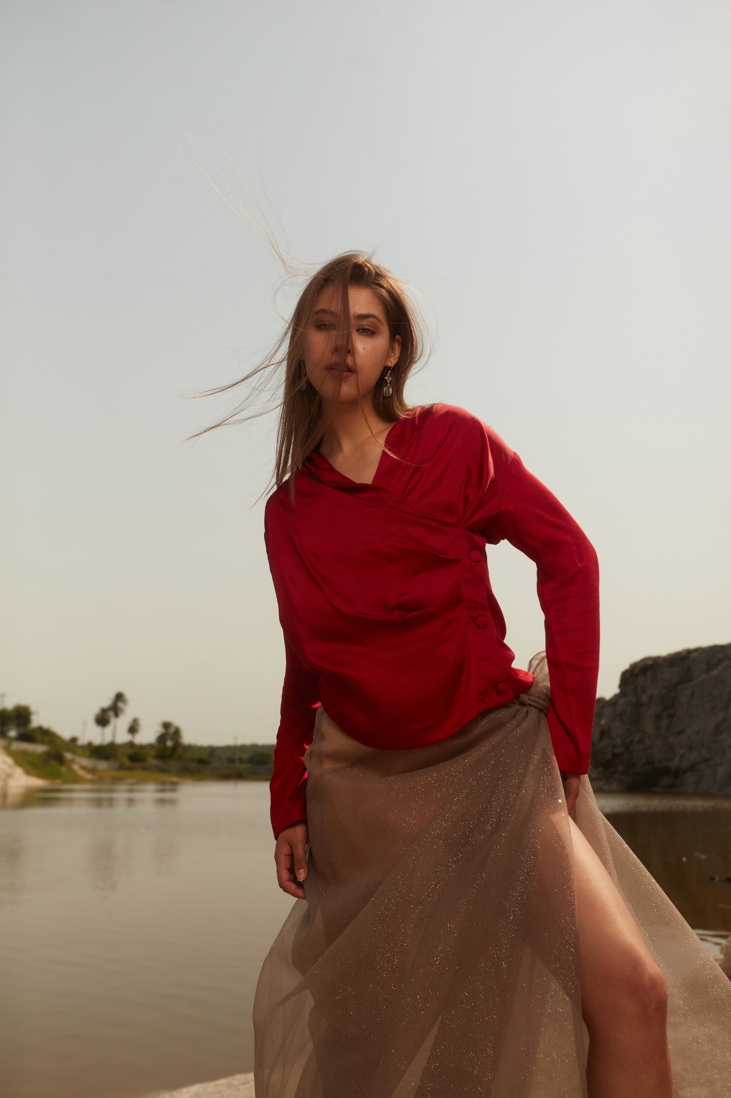 Side Drape Top