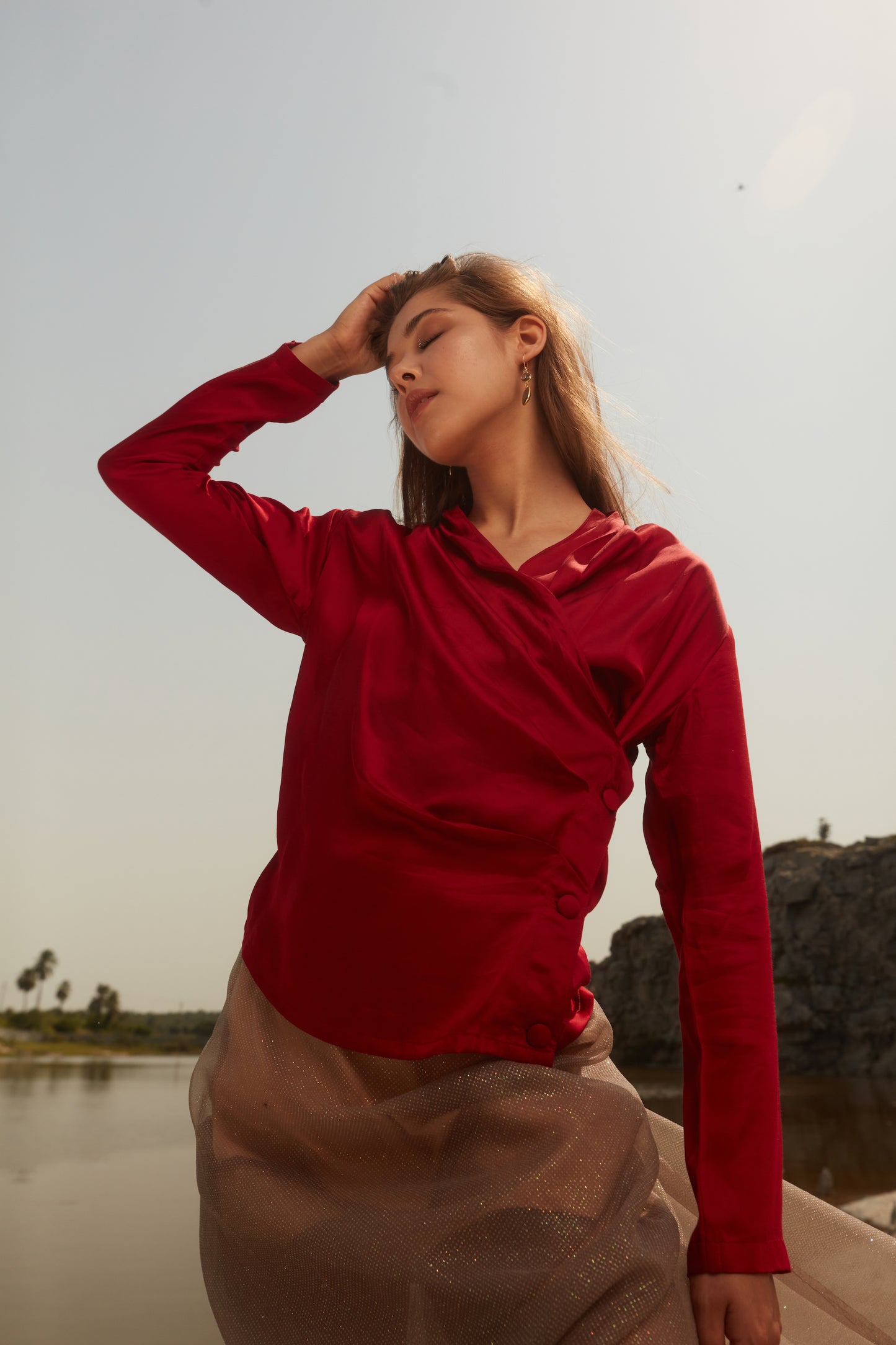 Side Drape Top
