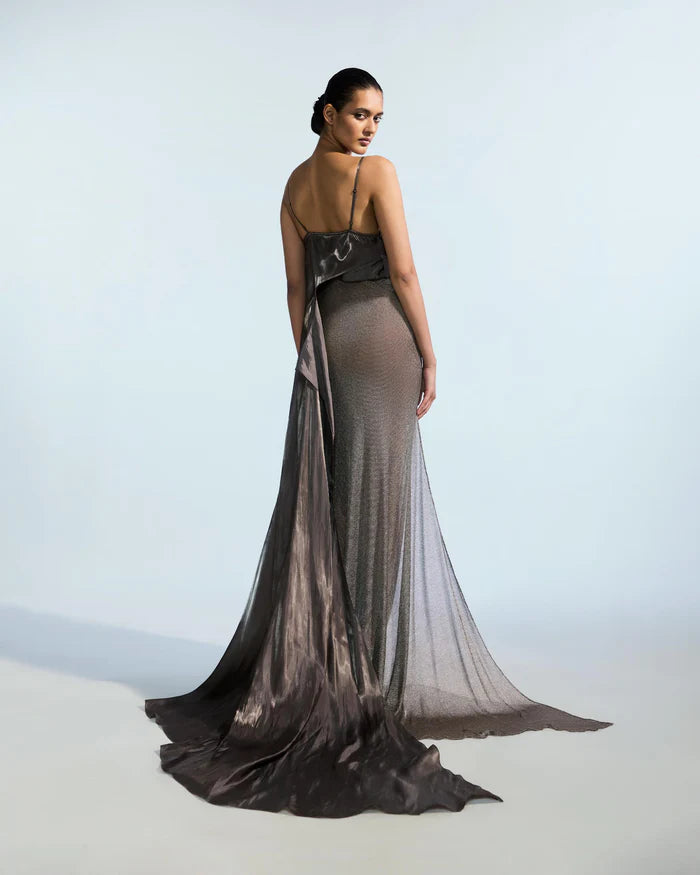Metallic layered dress