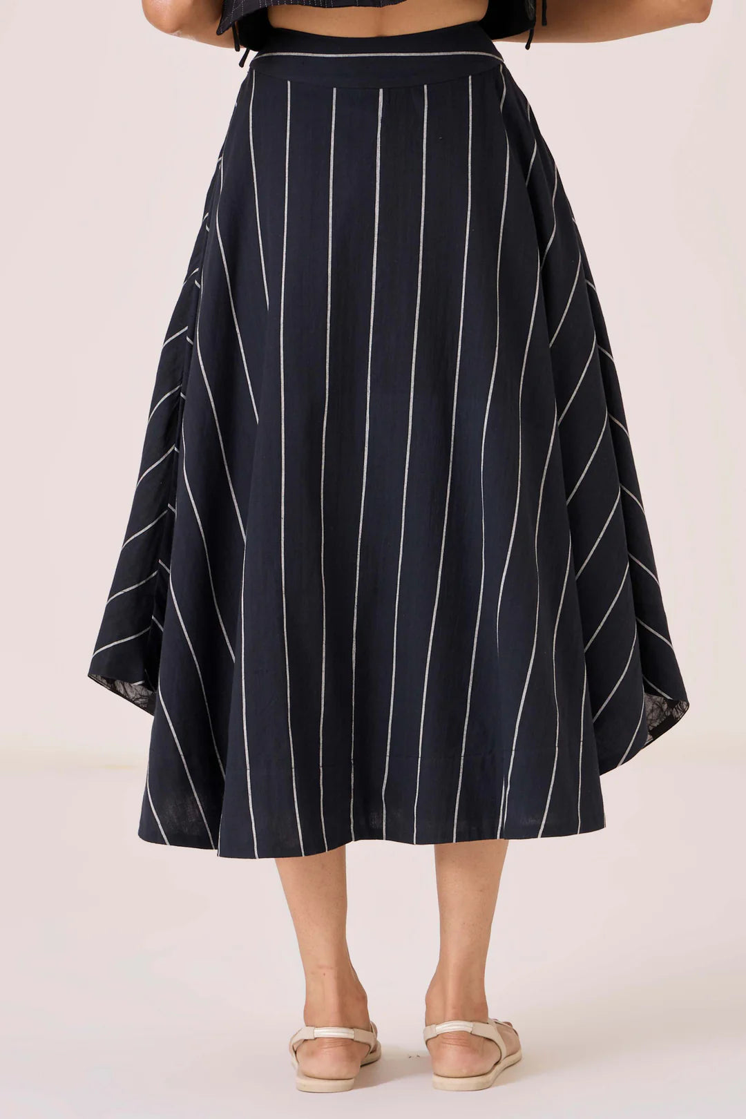 Boga Black Striped Skirt