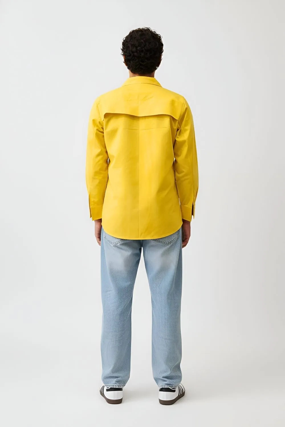 Ivory-Mango Yellow Zip Shirt
