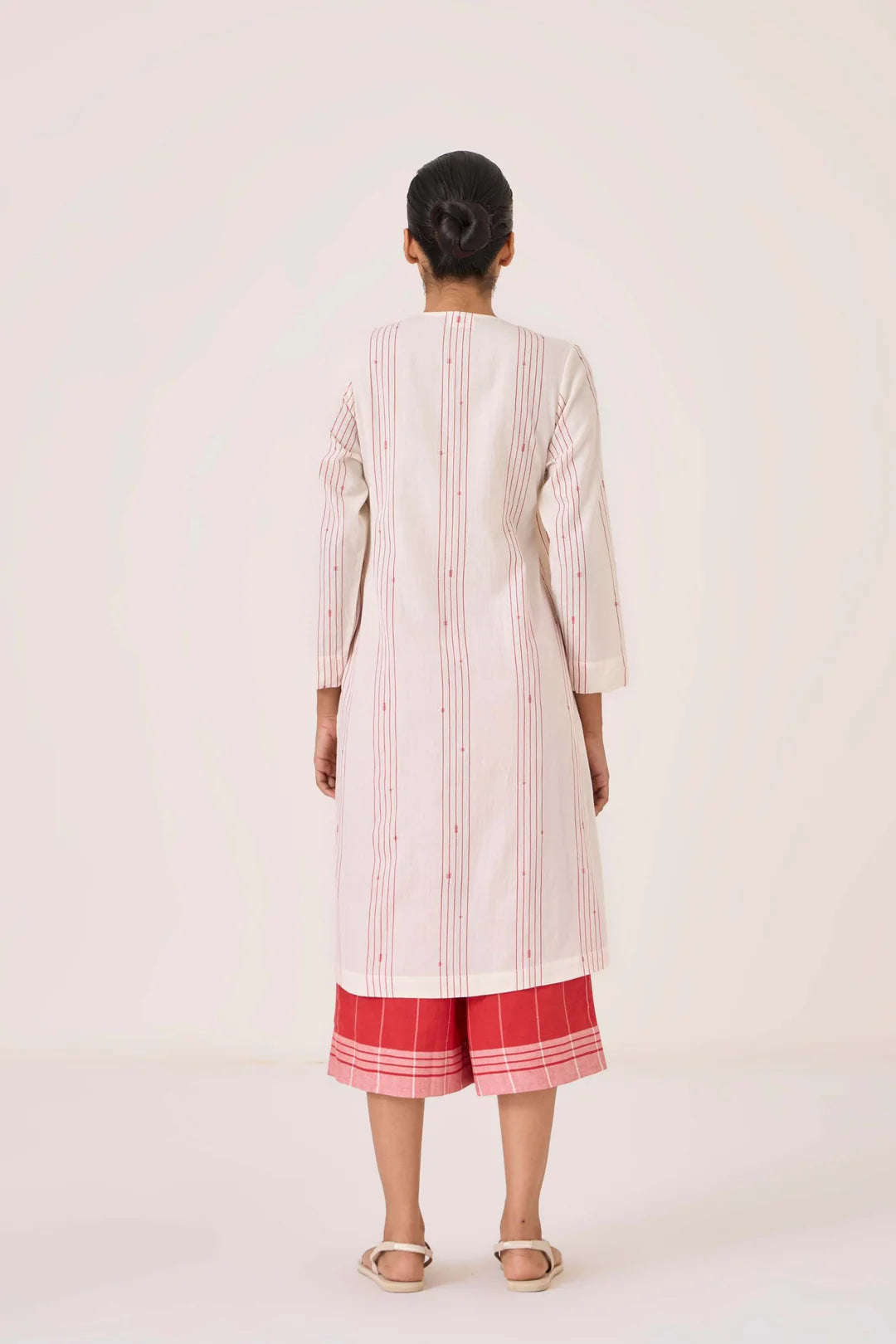 Milovat Red Stripe Wrap Tunic