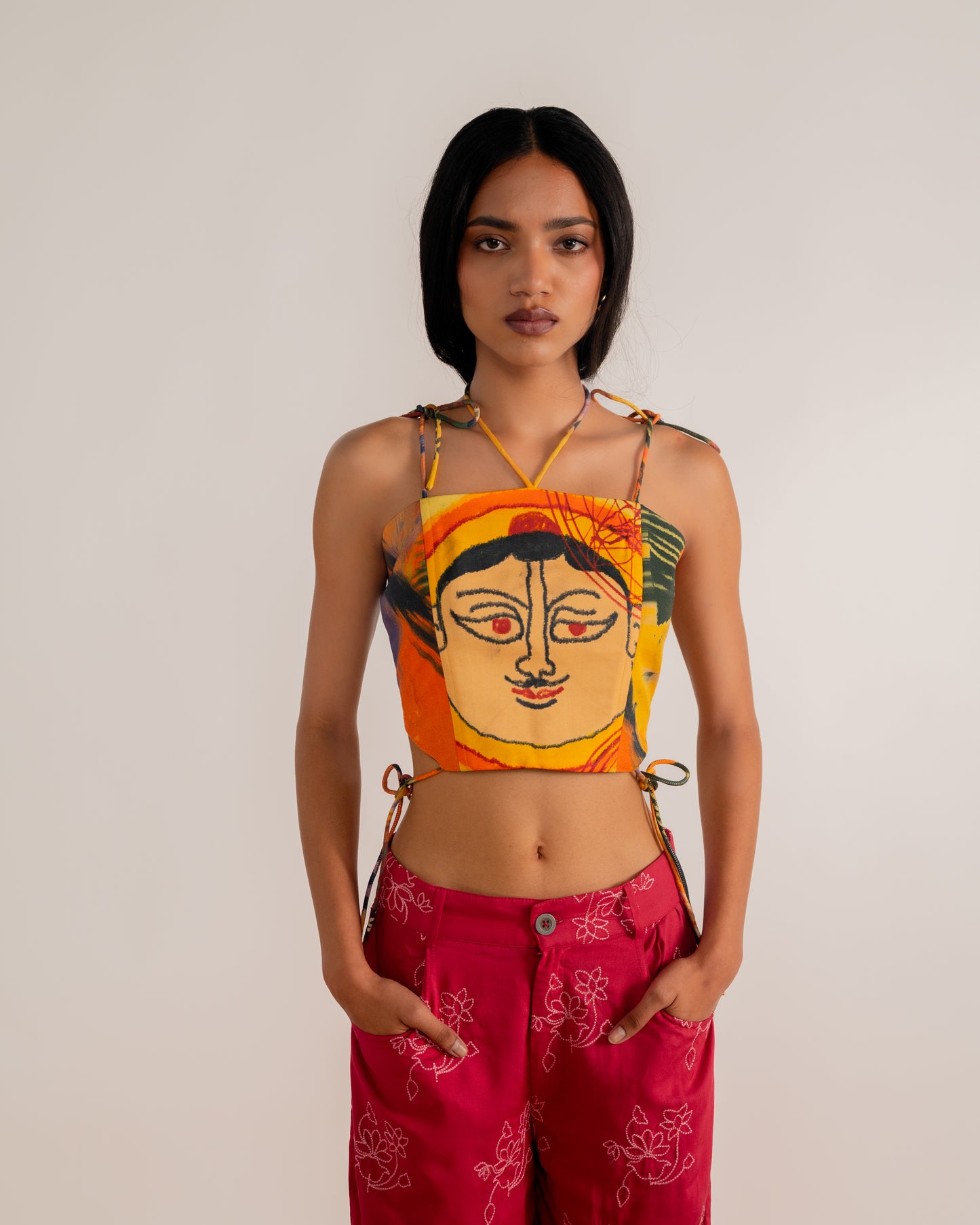 sustainable fabric, artisanal clothes, one of a kind clothes, colourful.