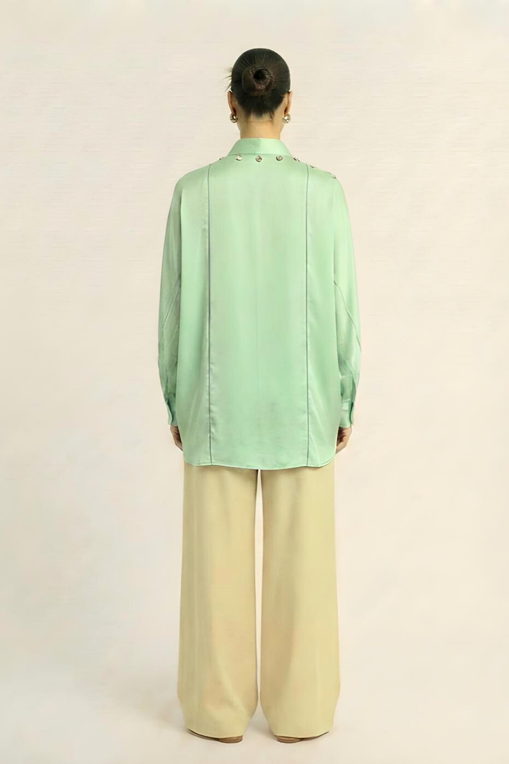 Kaftan Blouse - Ash Green