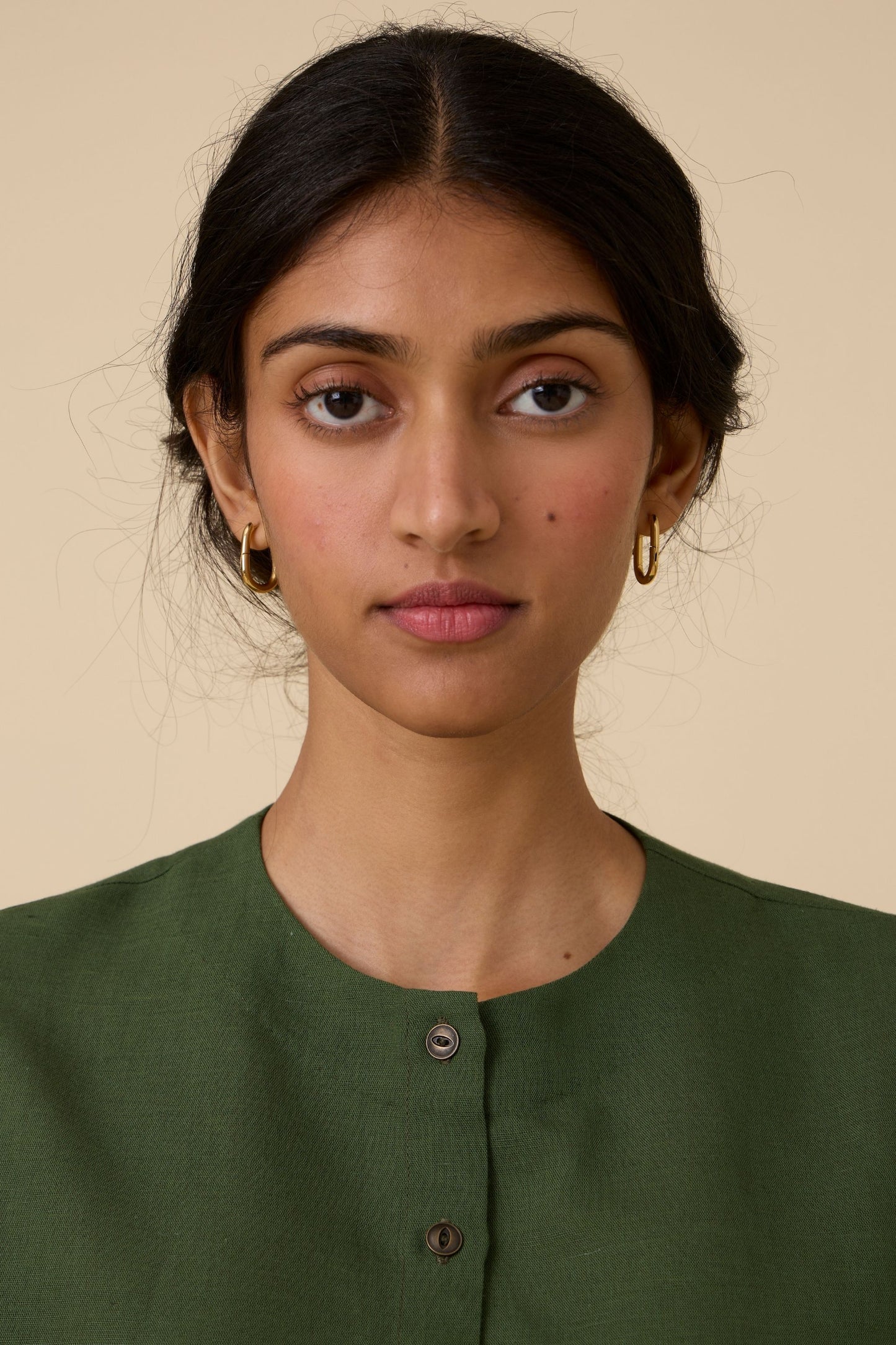 Harita Green Cotton Shirt