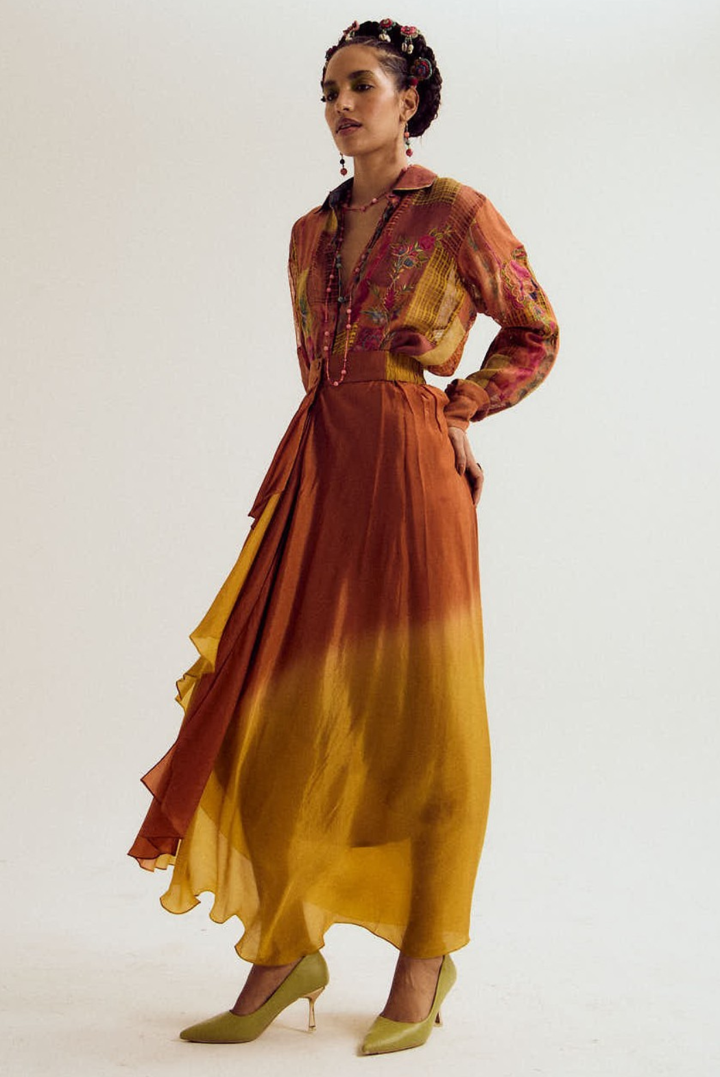 Paako vinca set- rust/orange