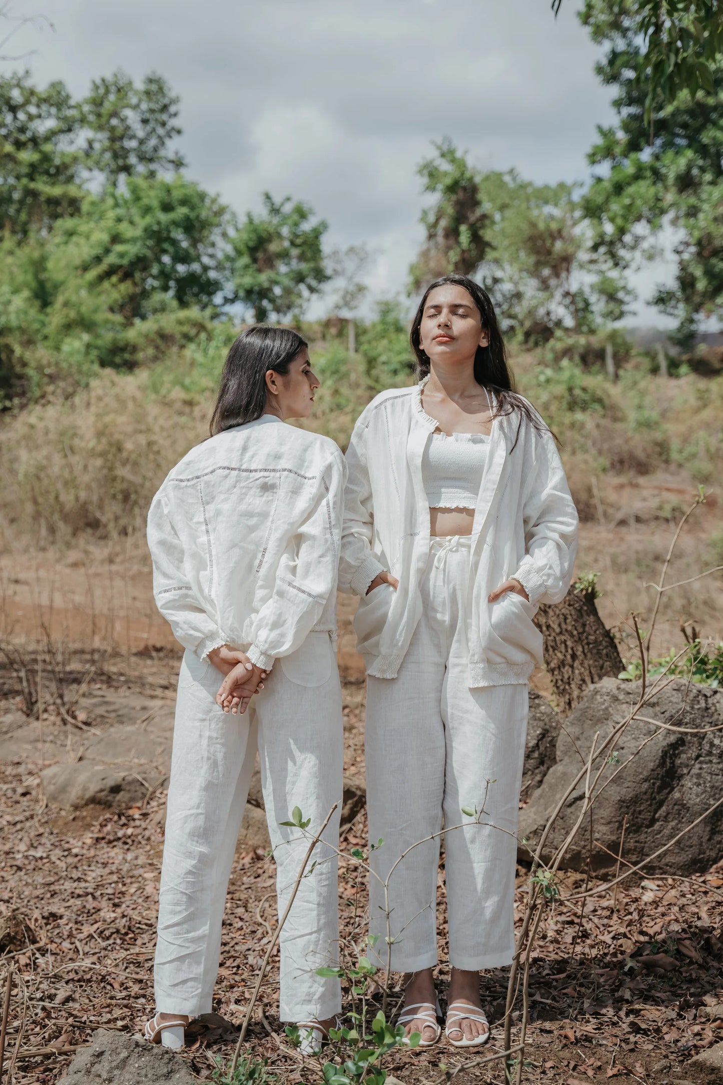 Long Bomber Lace Jacket