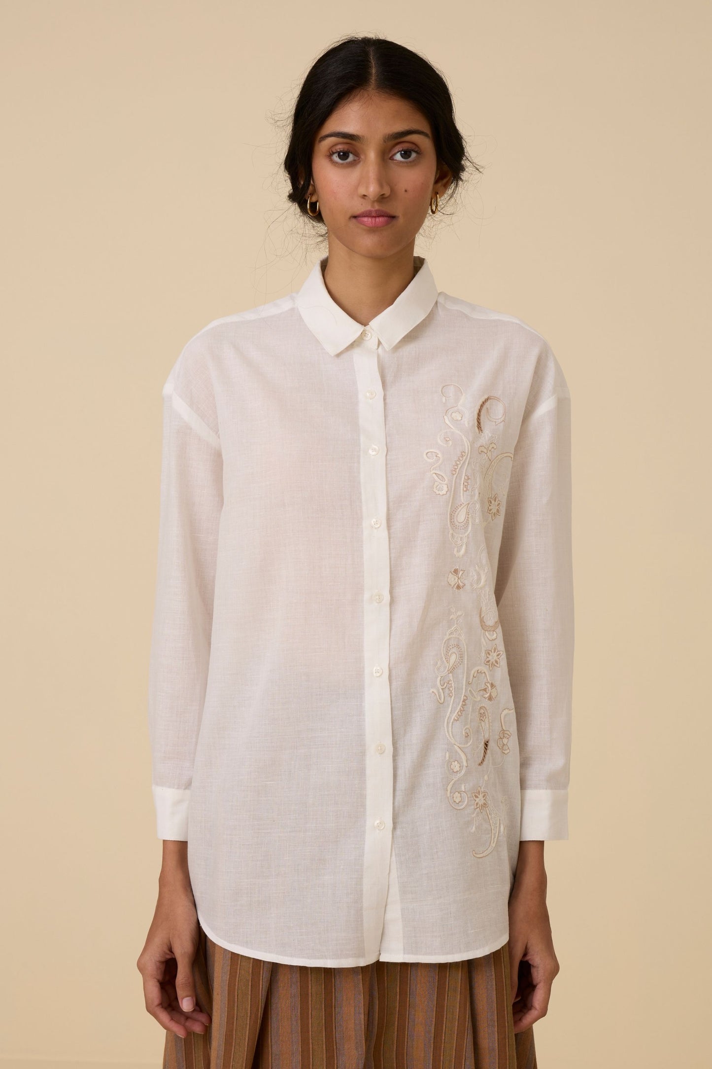 Joyce Embroidered Handwoven Shirt