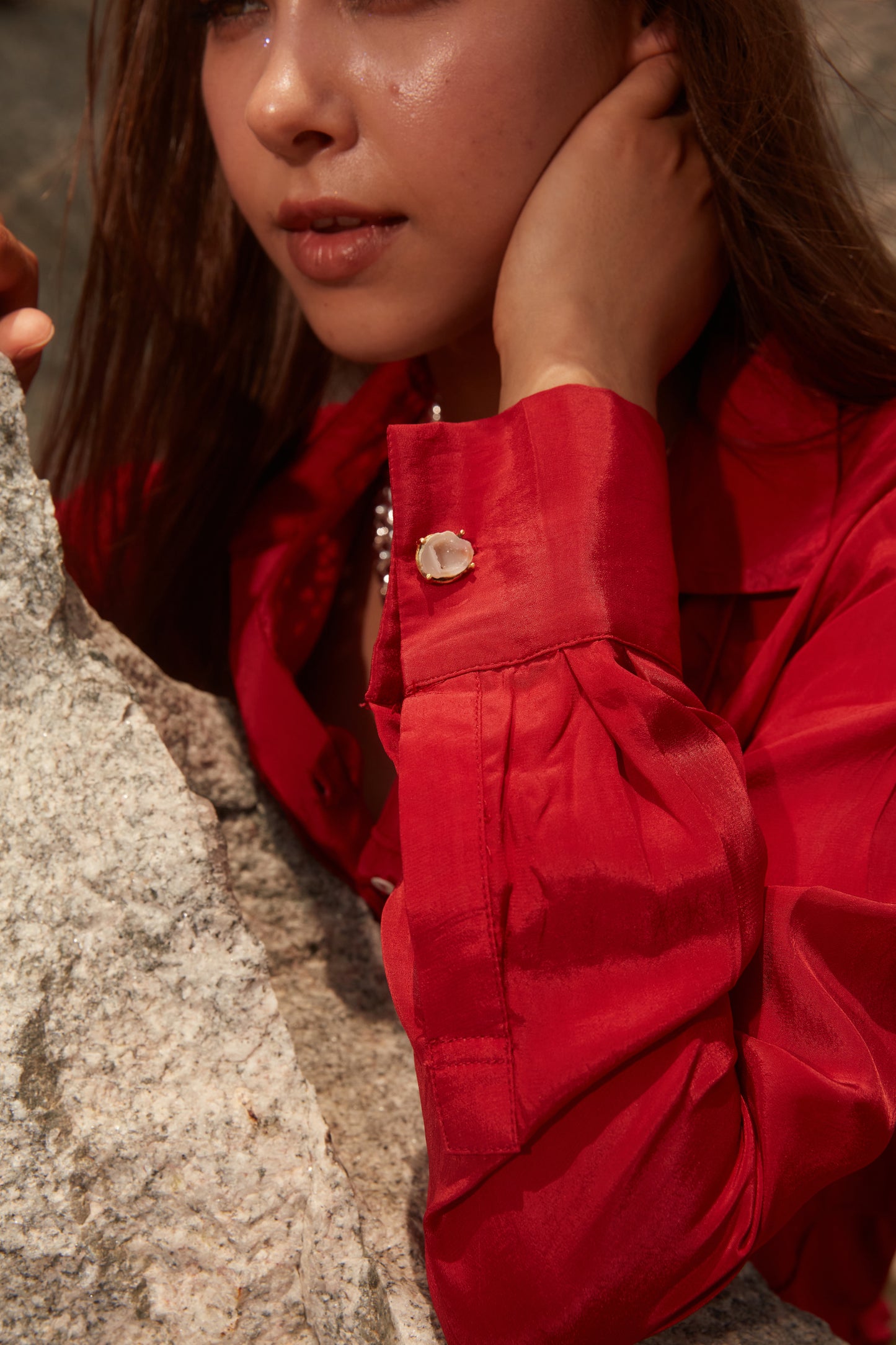 KESSHO Cord Set - Top (Crimson Red)