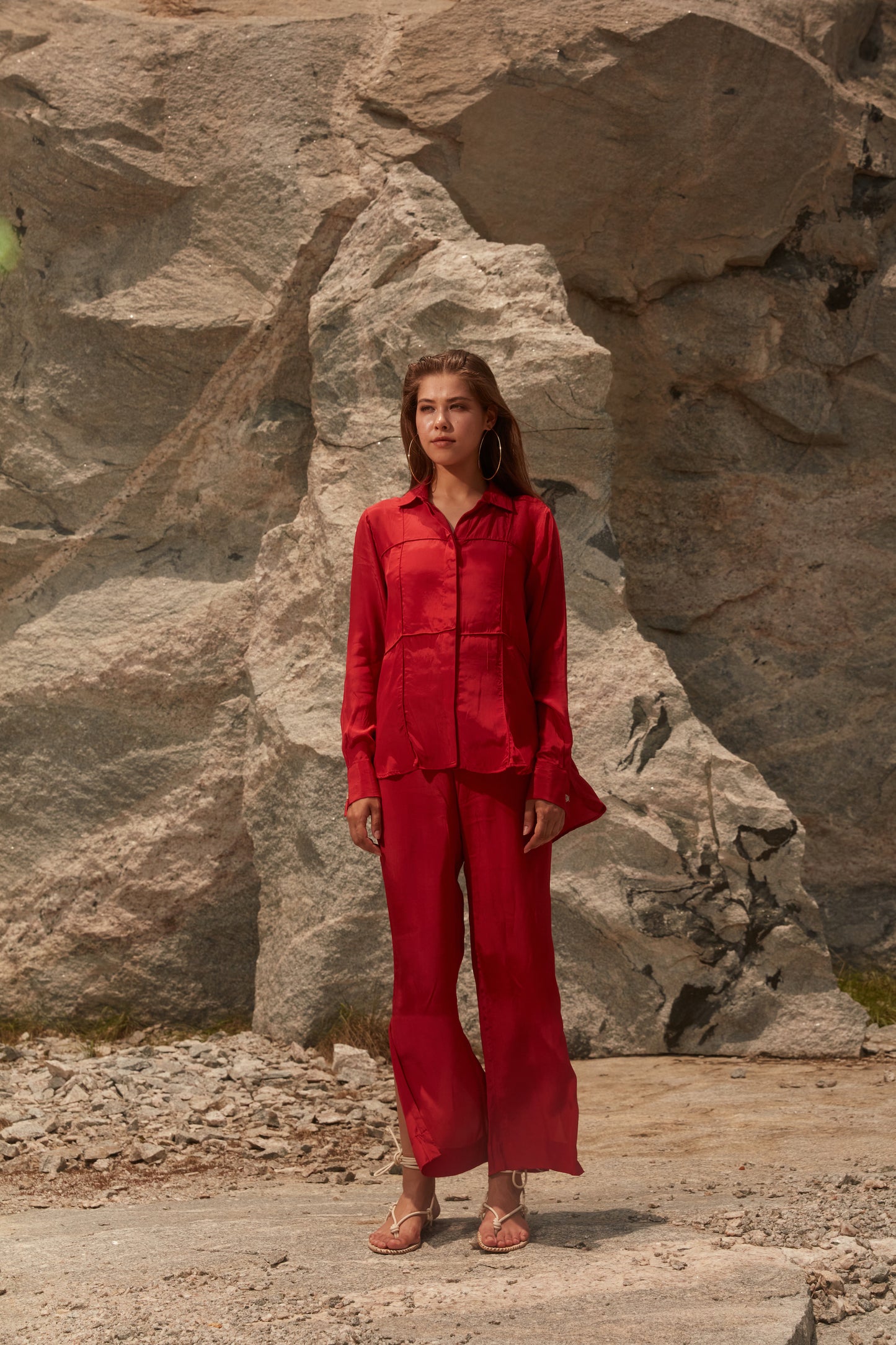 KESSHO Cord Set - Top (Crimson Red)