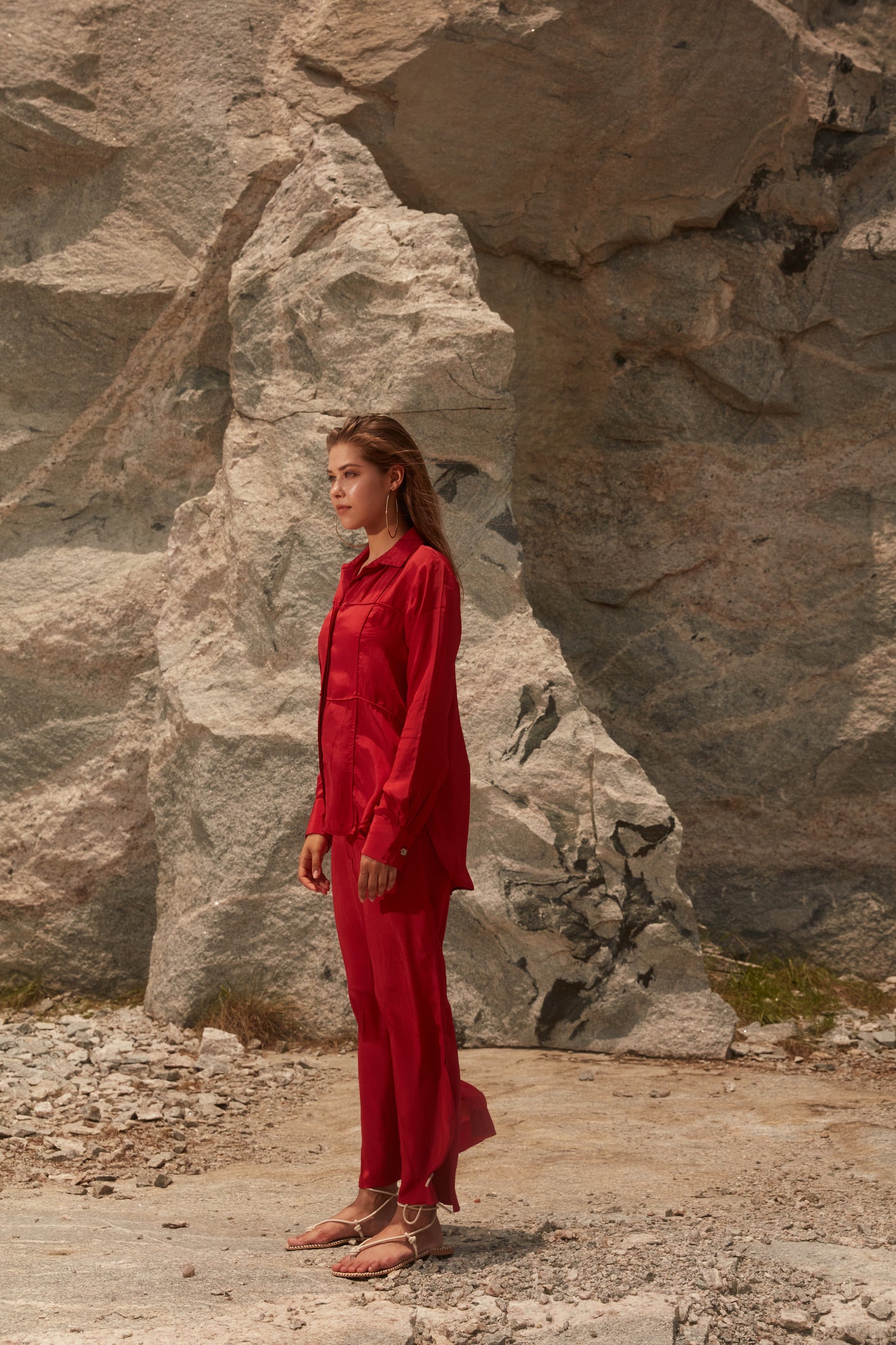 KESSHO Cord Set - Top (Crimson Red)