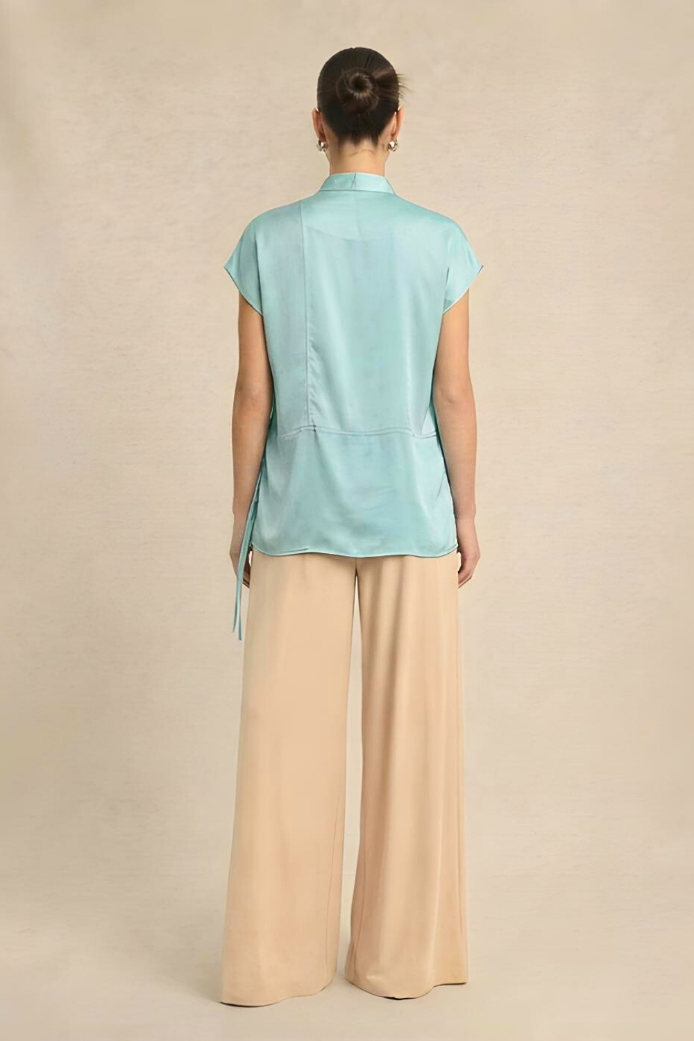Crew Neck Blouse - Tropical Breeze