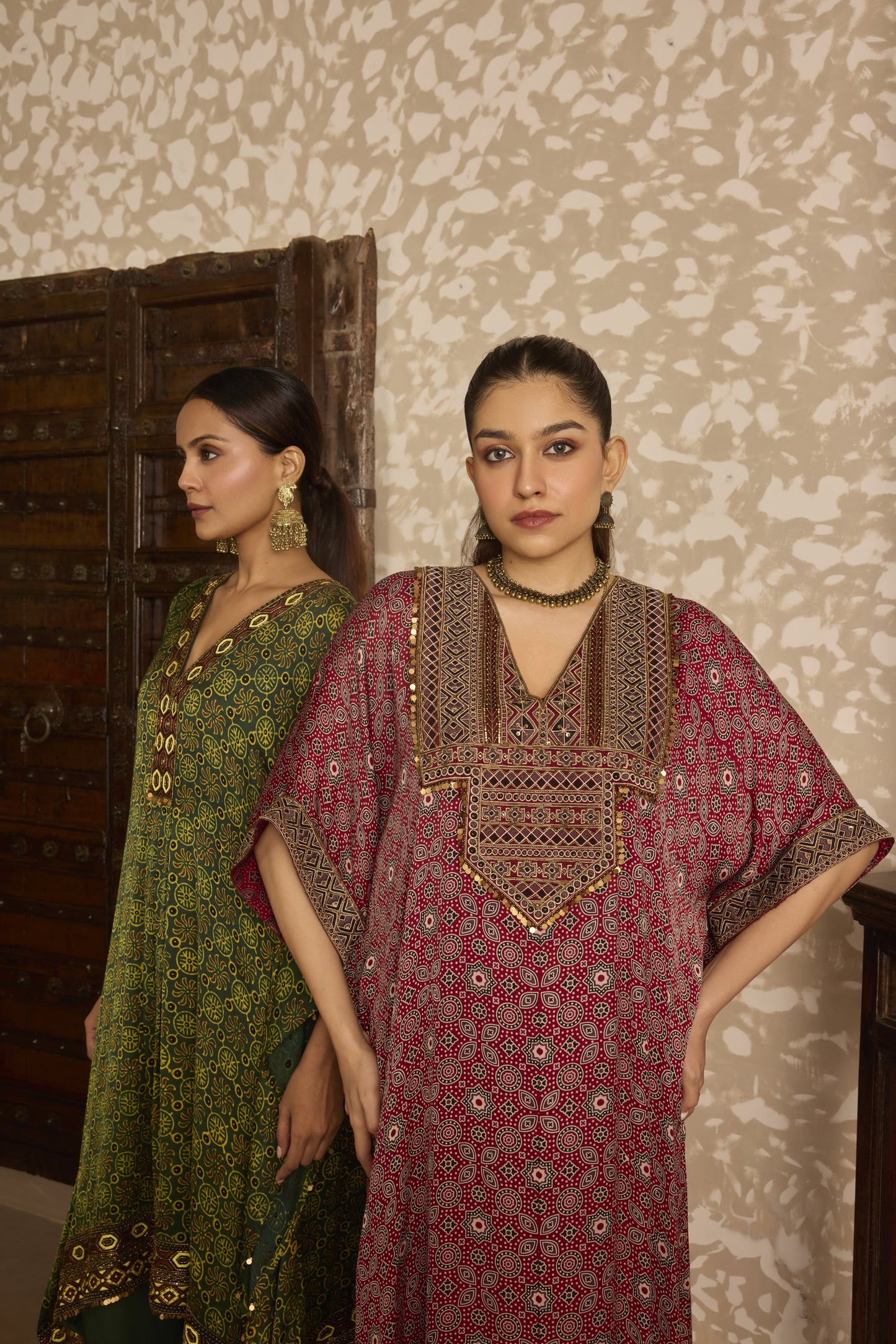 Long Kaftan Kurta Set
