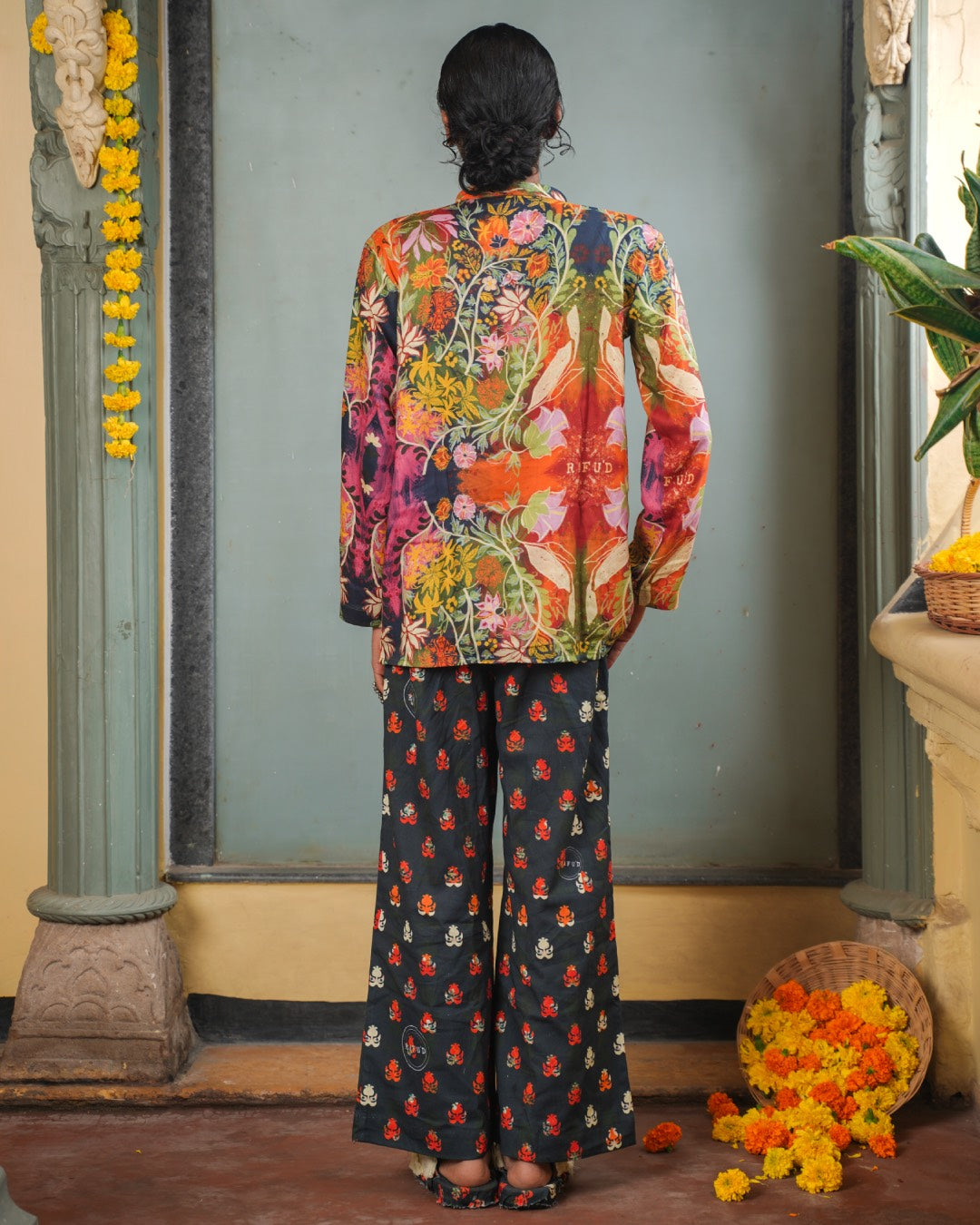 sustainable fabric, artisanal clothes, one of a kind clothes, colourful.