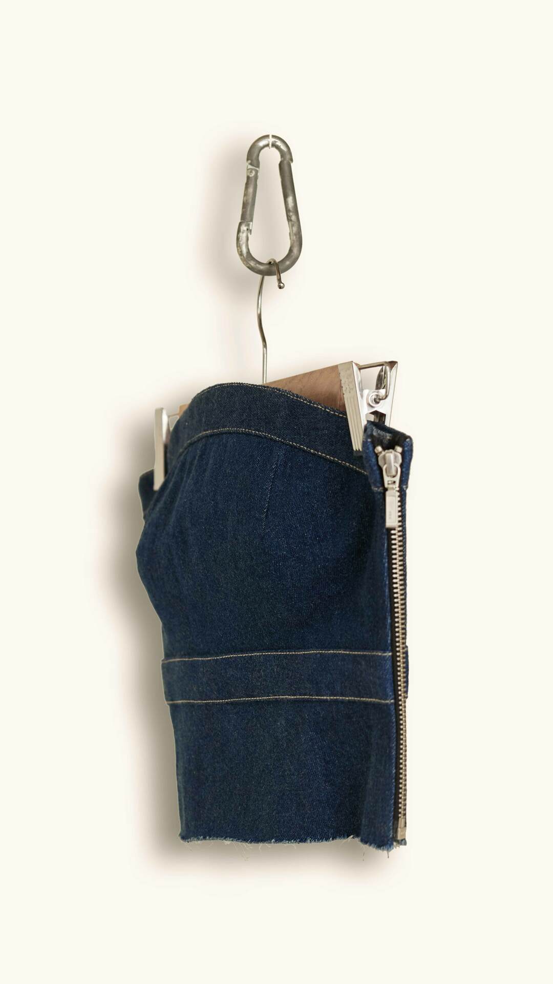 dark blue denim top for women, lycra denim, cropped length top