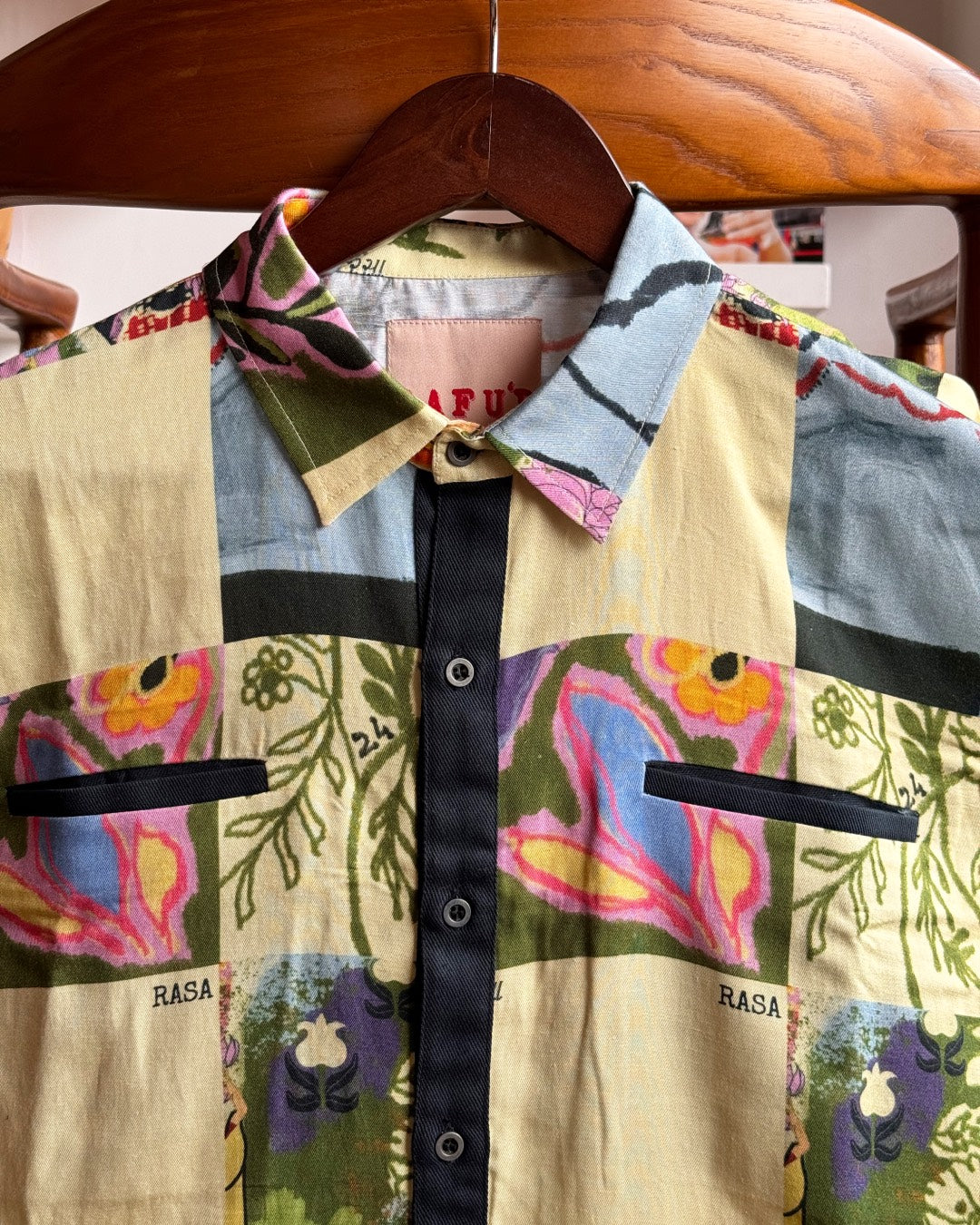 sustainable fabric, artisanal clothes, one of a kind clothes, colourful.