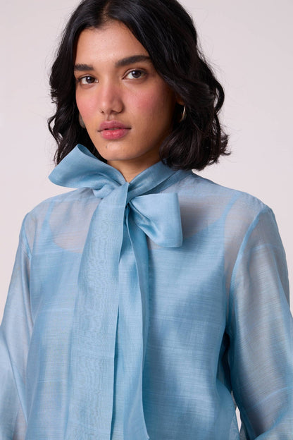 Pavel Blue Handwoven Shirt