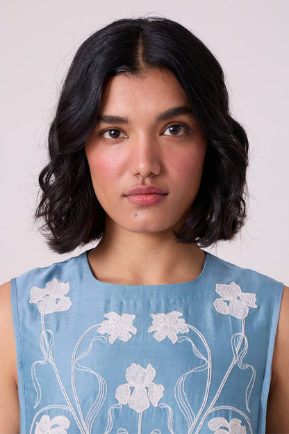 Aleksey Blue Handwoven Maxi Dress