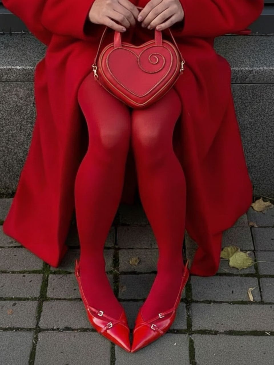 Red Chain Heart Bag