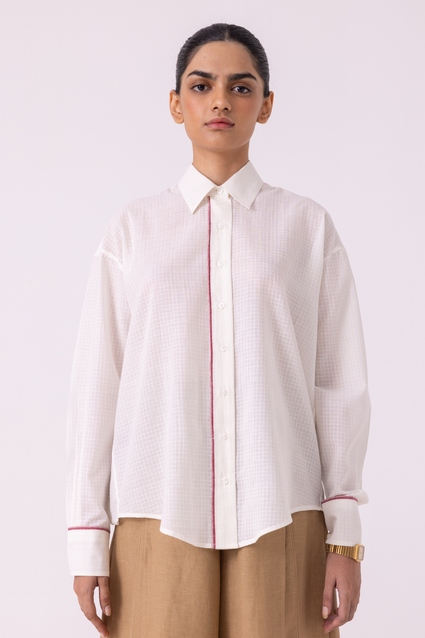 Norris White Handwoven Shirt