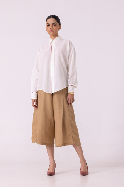 Norris White Handwoven Shirt