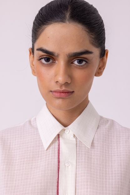 Norris White Handwoven Shirt