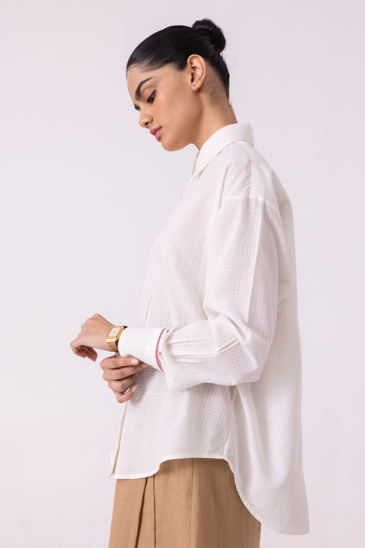 Norris White Handwoven Shirt