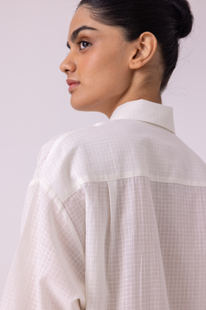 Norris White Handwoven Shirt