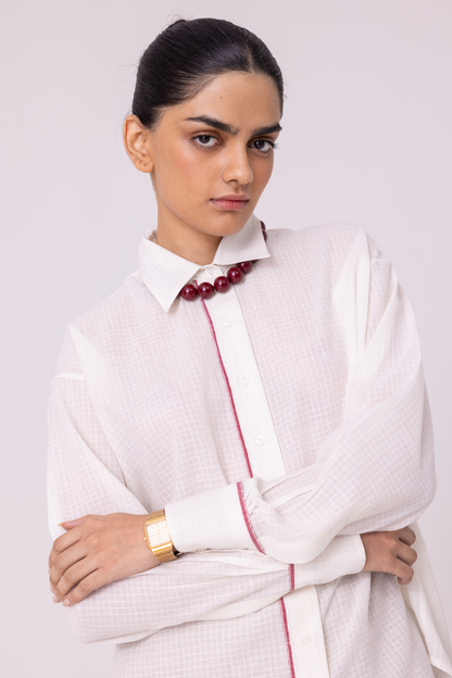 Norris White Handwoven Shirt
