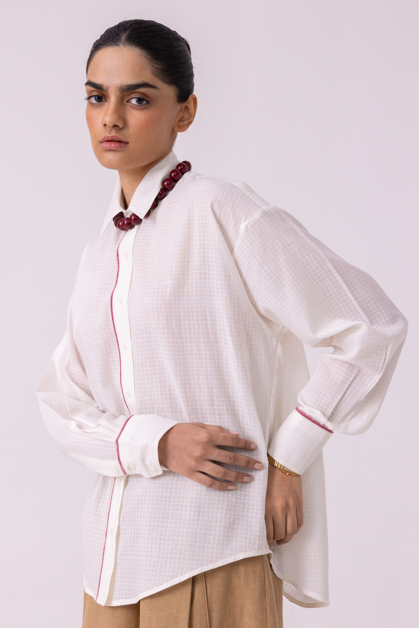 Norris White Handwoven Shirt