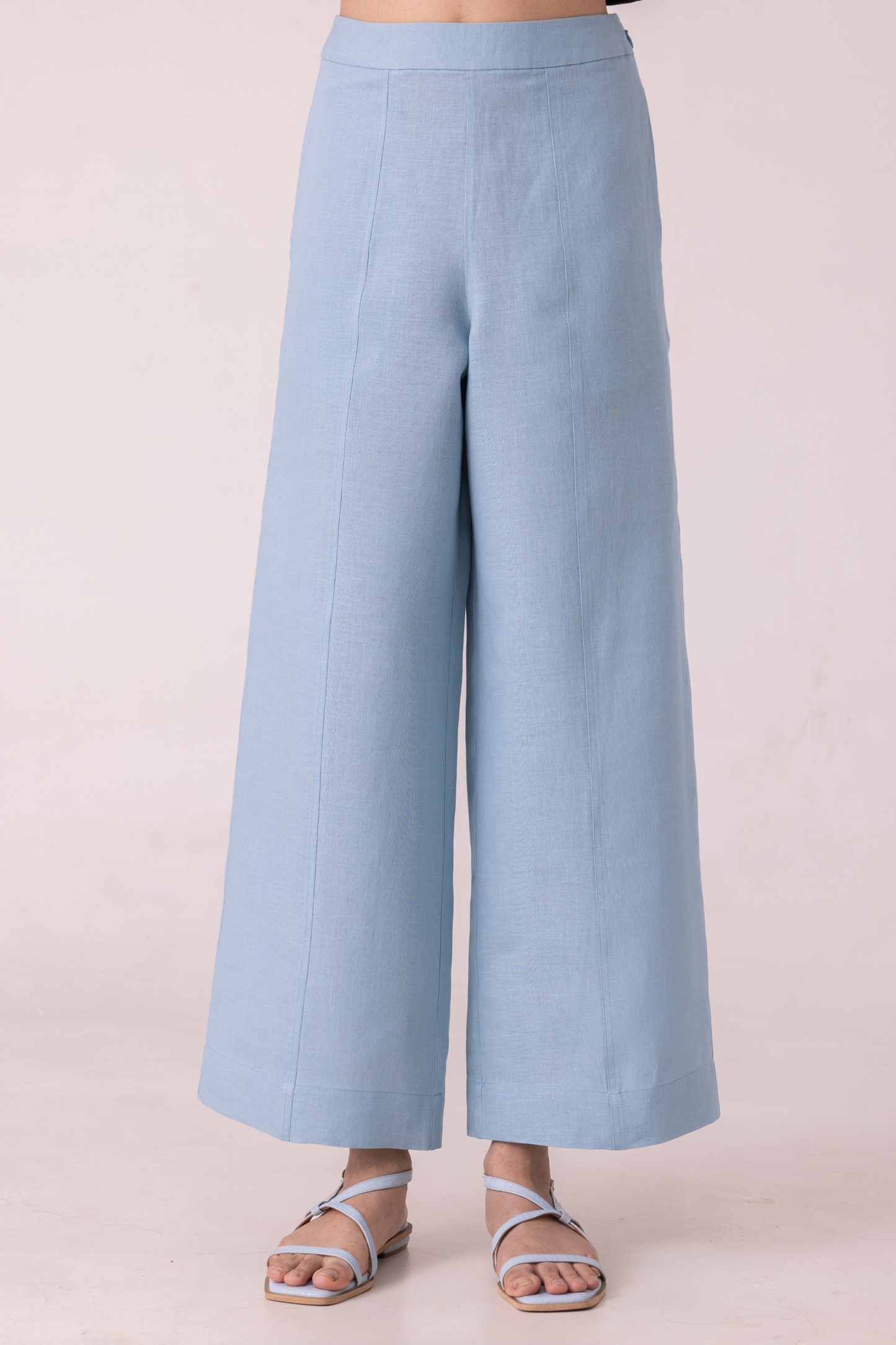 Moira Blue Linen Pants
