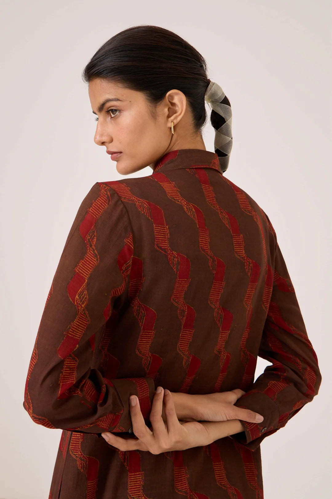 Jini Block Print Shirt Dress