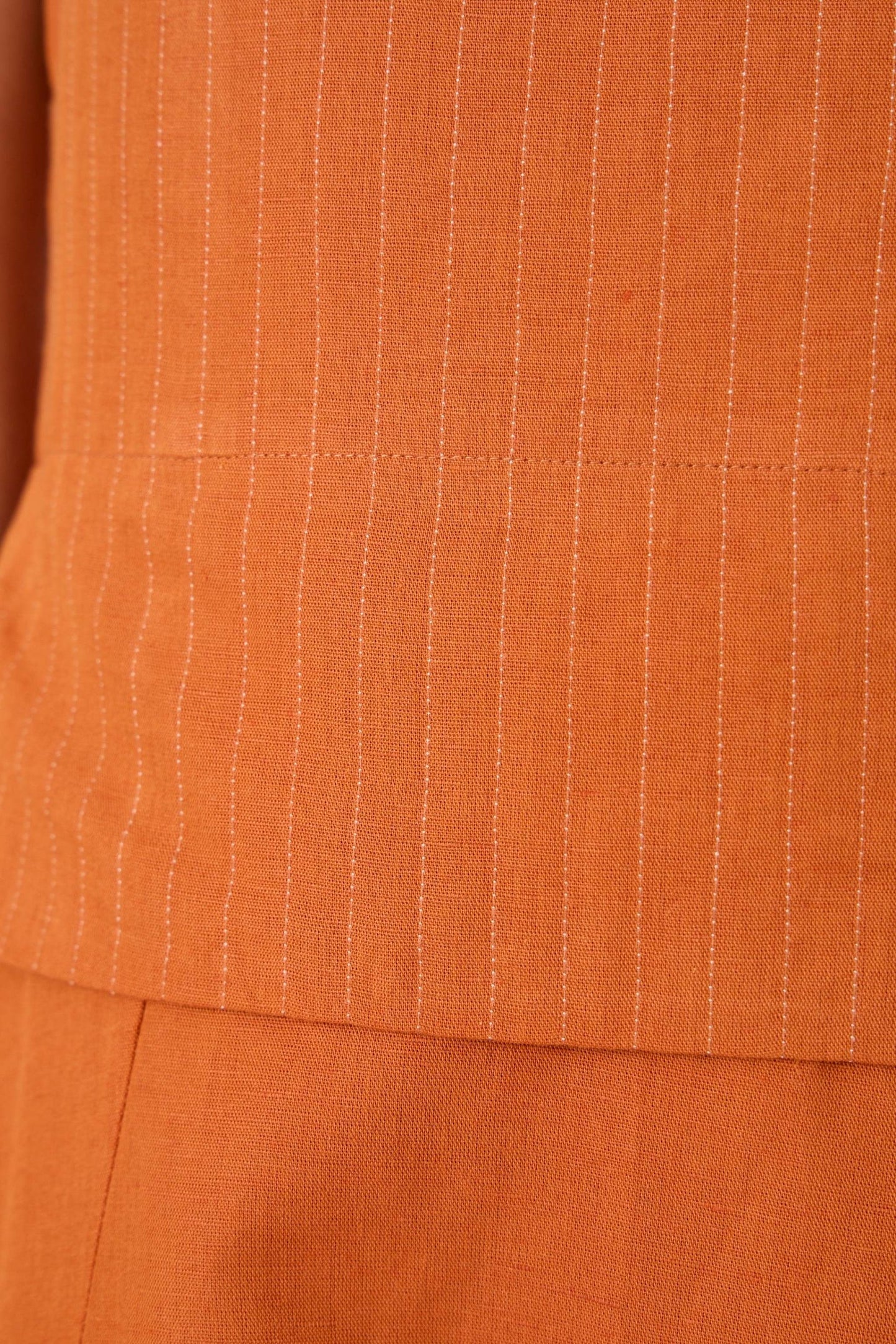 Senaka Tangerine Quilted Dress