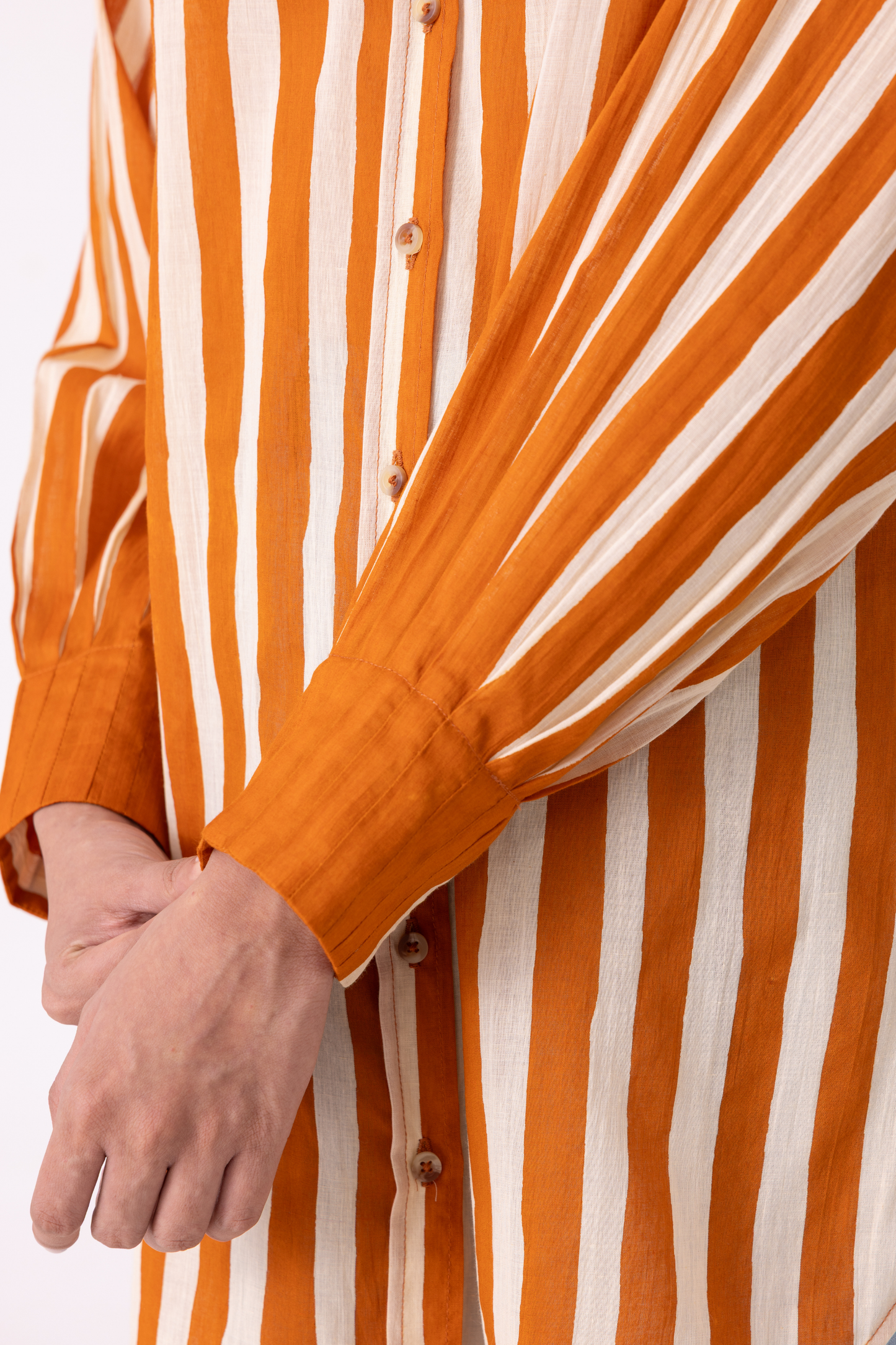 Tori Rust Striped Shirt