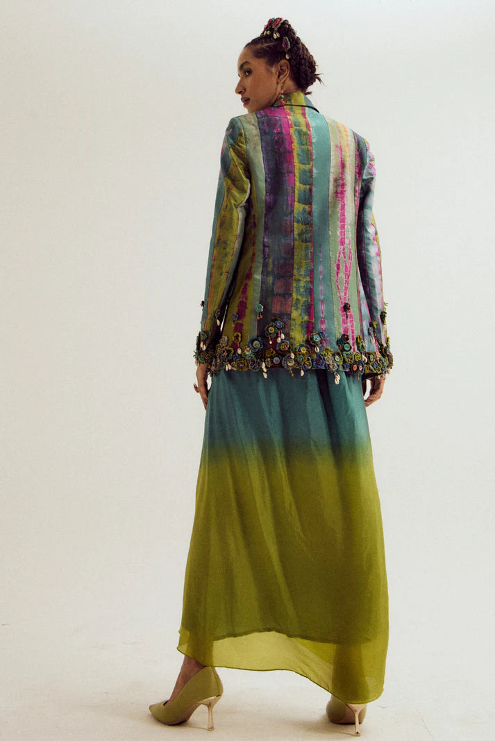 Laburnum blazer - Turq/Green