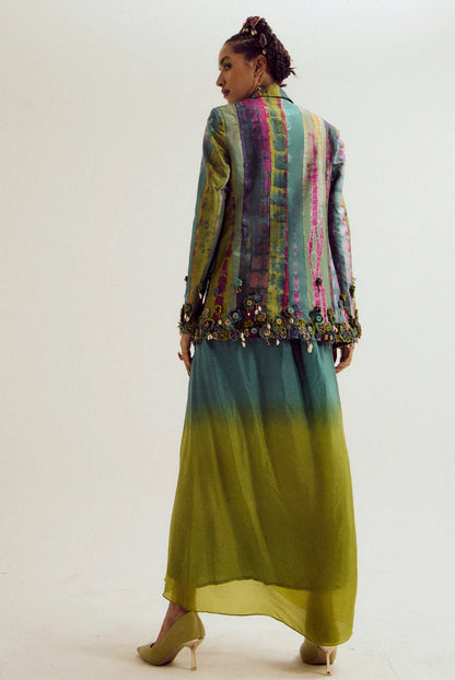 Laburnum blazer - Turq/Green