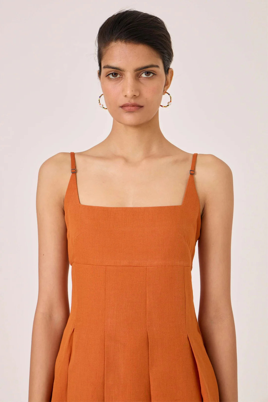 Yapa Tangerine Midi Dress