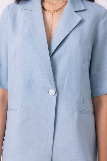 Jo Blue Linen Jacket
