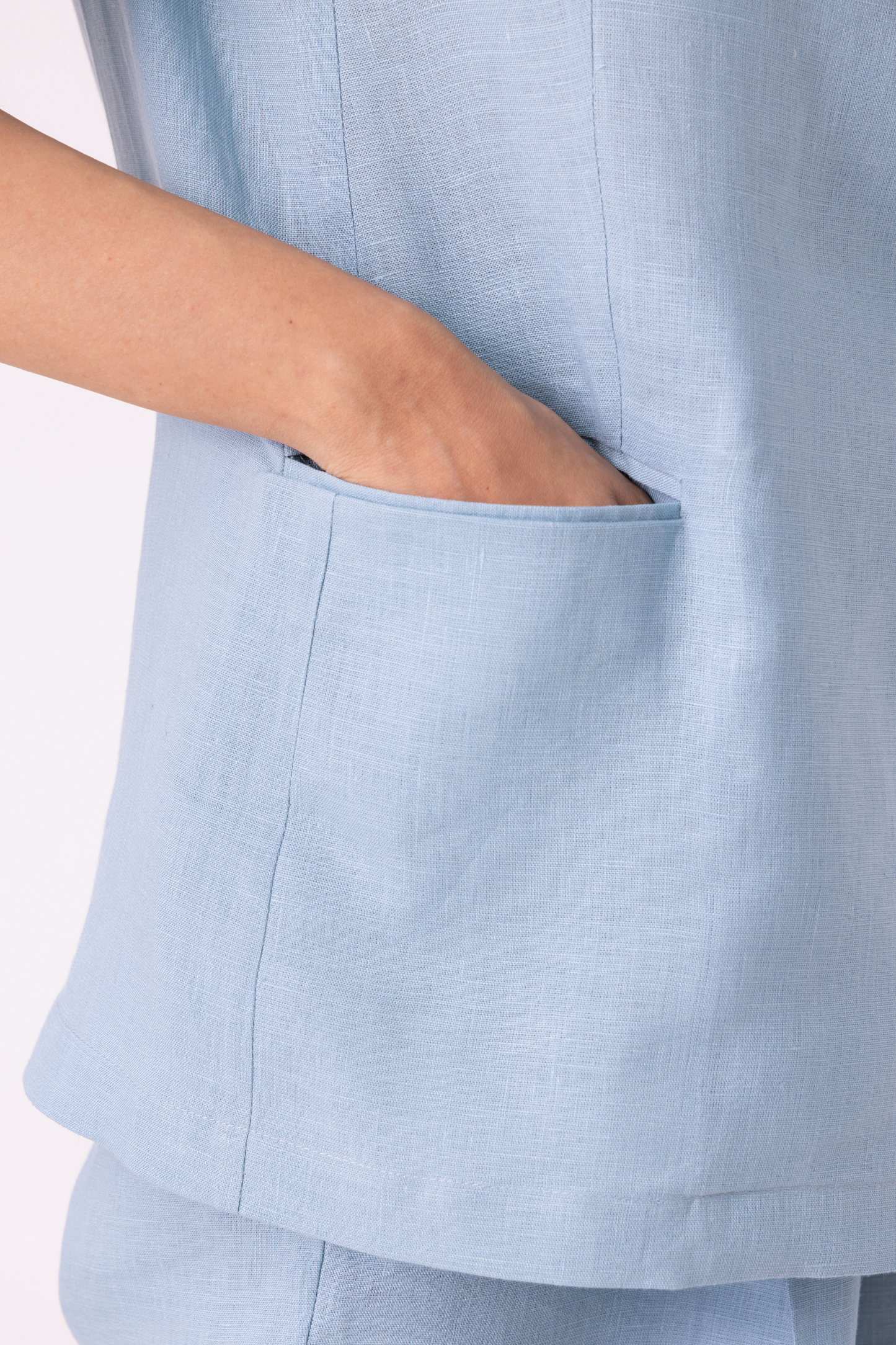 Jo Blue Linen Jacket