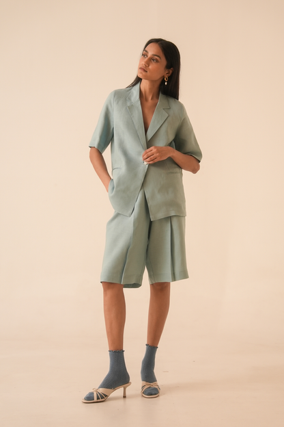 Jo Blue Linen Jacket
