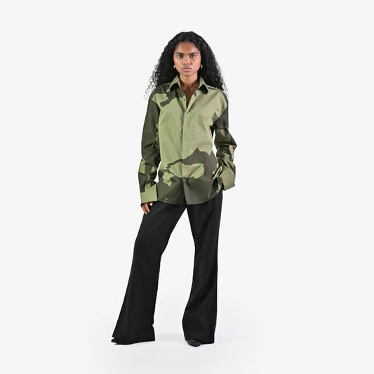 HUEMN Flesh Shirt - Dark Green
