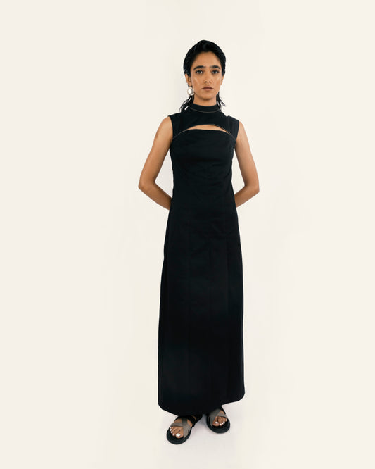 Paneled Maxi Dress