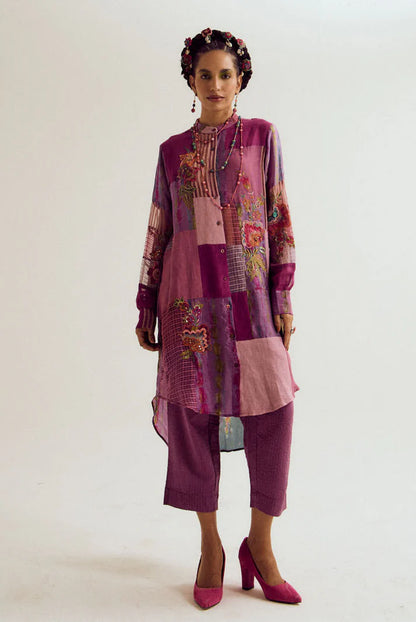 Shrub rose patchwork coord set