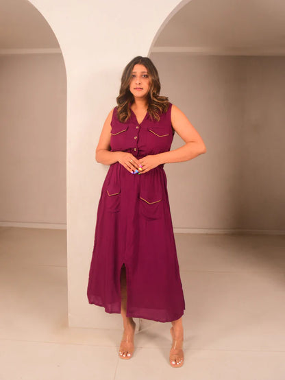 Isa Button Down Dress