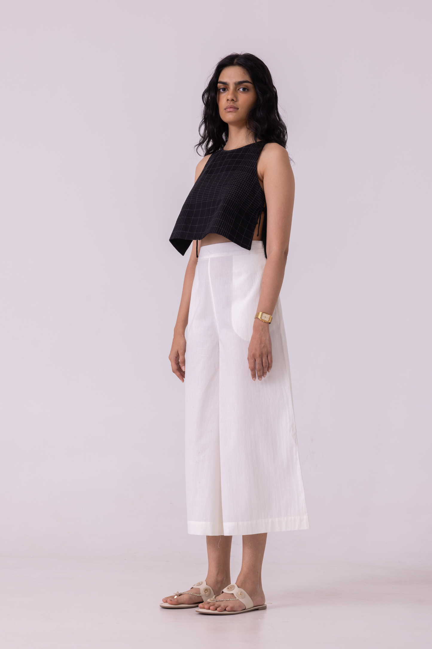 Brad Off White Handwoven Pants