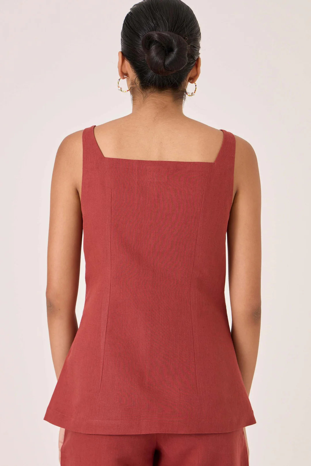 Bisa Umber Button Down Top