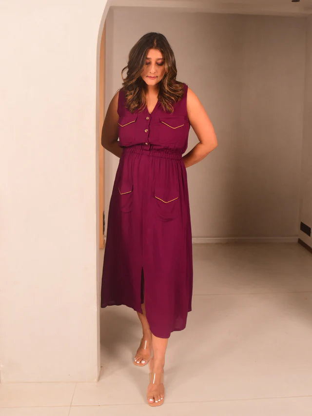 Isa Button Down Dress